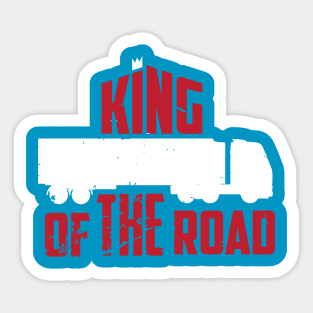 King od the road (white) Sticker